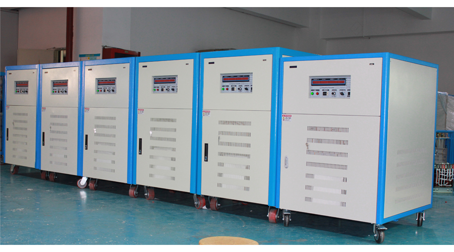三相230V輸入，5臺(tái)75KVA 三相變頻電源出口美國(guó)